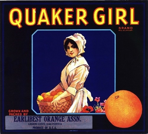 Lemon cove quaker girl - lemon,
