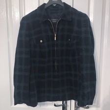 Worn Once Basler Corduroy Green Tartan Checked Zipped Jacket Size 18 Green