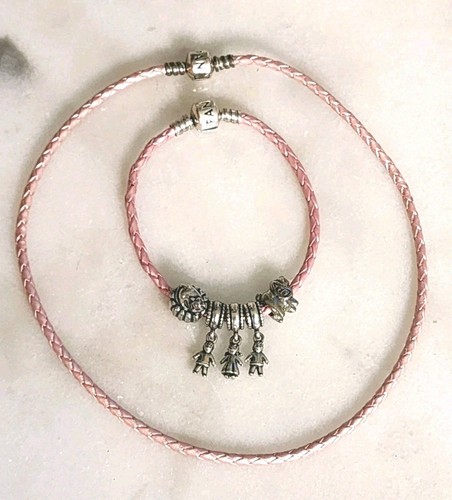 Pandora pink leather cord - pink,
