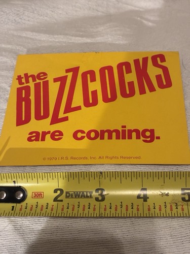 Buzzcocks tour promo sticker - tour,