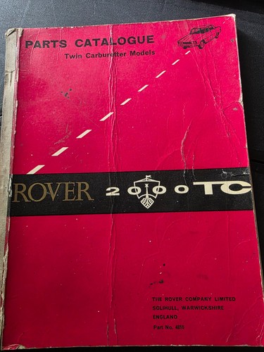 Rover 2000 parts list - parts,