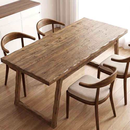 Solid wood dining table - wood,