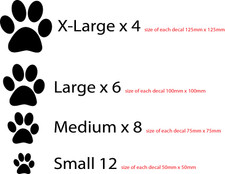 Paw Print Vinyl Wall Art
