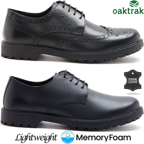 Mens leather brogues smart - leather,