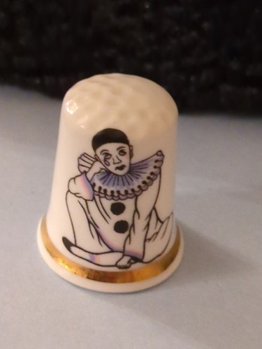 Vintage thimble 80s - 80s, pierrot