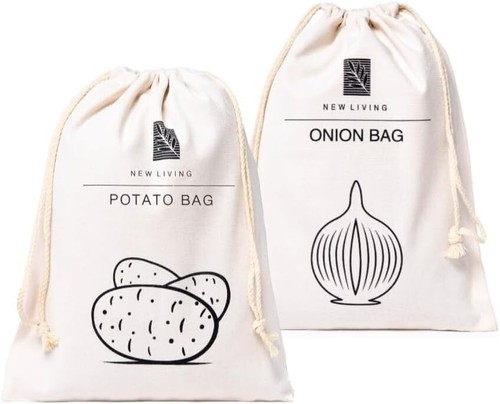 Linen cotton food storage bag - cotton,