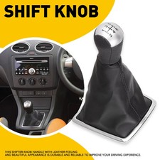 5 Speed Gear Shift Knob Stick Lever Gaiter Boot Cover Fit FORD FOCUS MK2 2005-08