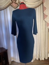 L K Bennett Knitted Teal Dress