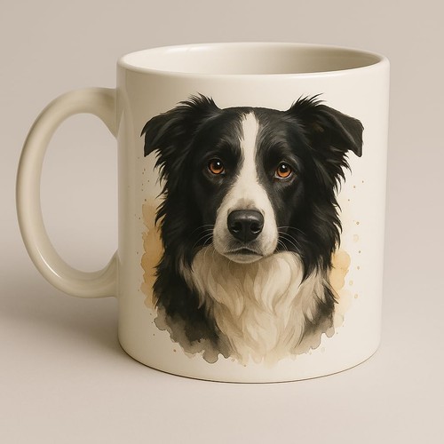 Border collie mug - mug, brew