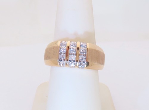 14k gold mens diamonds rings - 14k,
