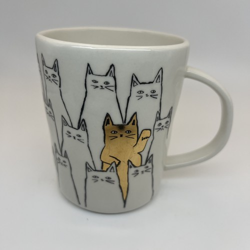 Anthropologie lucky gold cat - gold,