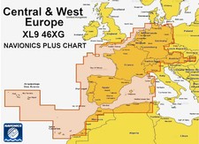 Navionics chart Plus microSD/SD Chart Maps Card All Central and West Europe 2025