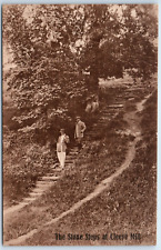 Postcard Cleeve Mill Stone Steps Somerset England