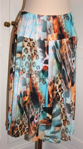 Frank walder multi print skirt - frank,