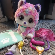 Hope Rainbow Husky Toy