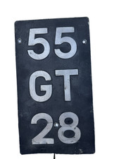 Military Vehicle Registration Plate - TRUCK CARGO 8T 4X4 LHD BFORD WNV3NPO