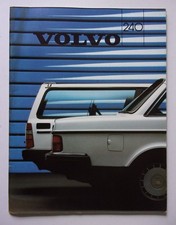 VOLVO 240 RANGE orig 1986 UK Mkt Full 36pp Sales Brochure - GL GLE Saloon Estate