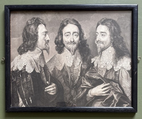 Antique engraving triple - engraving,