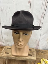 #2 Vintage Dunn & Co Grey/Brown? Felt Fedora Hat Size 6 7/8
