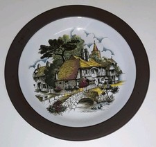 Hornsea Pottery 1970's Lancaster Vitramic ASCOT VILLAGE Plate 20cm Diameter VGC