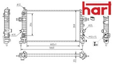 COOLANT RADIATOR 611 928 HART