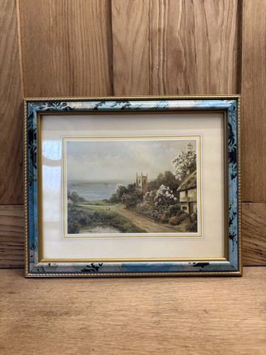 The village pond framed art - the,