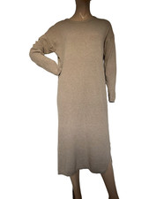 MAGLIFICIO BARTOLINI Wool Cotton Cashmere Knit Jumper Midi Dress M UK 10-12 BNWT