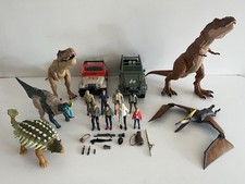 Jurassic World Park Bundle JP18 InGen Jeep 3.75” Figures & Dinosaurs Set *Read