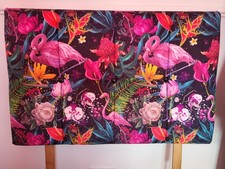 3ft Bespoke Handmade Headboard, Beautifully Upholstered With Tropical Design
