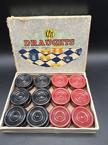Vintage kay draughts set - kay,