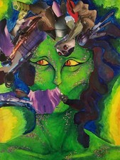 Original Colorful Mixed Media