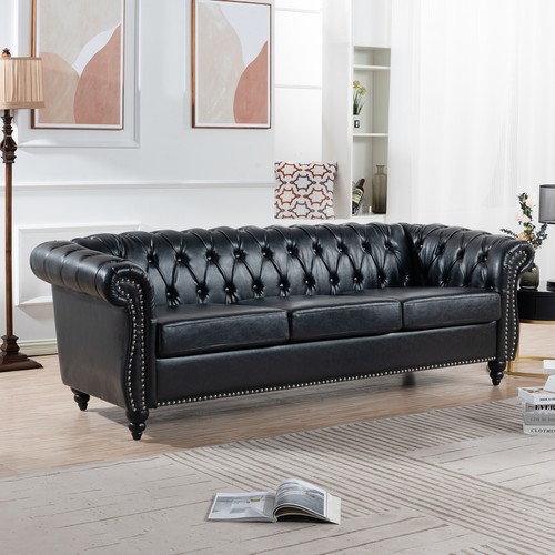 Leather 3 seater - 84",