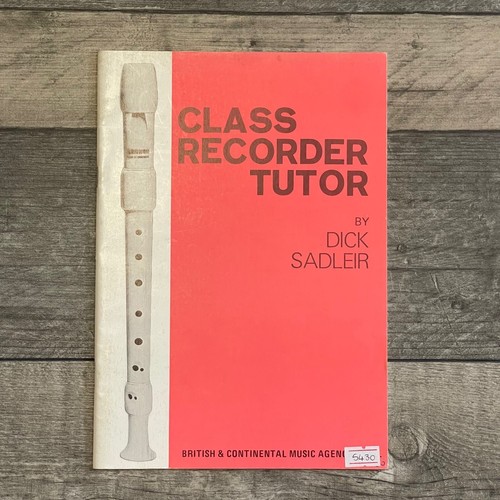 Class recorder tutor dick - by,