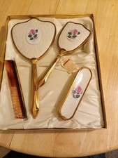Vintage Lunex 4pc Vanity Brush