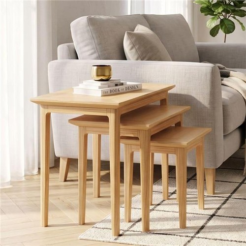Solid oak nest three coffee - solid,