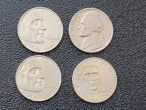 Coins five cents nickels - 4,