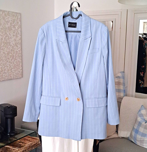 Vous blue pinstripe double - pinstripe,