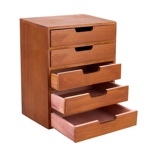 Tier cabinet wooden desktop - 5,