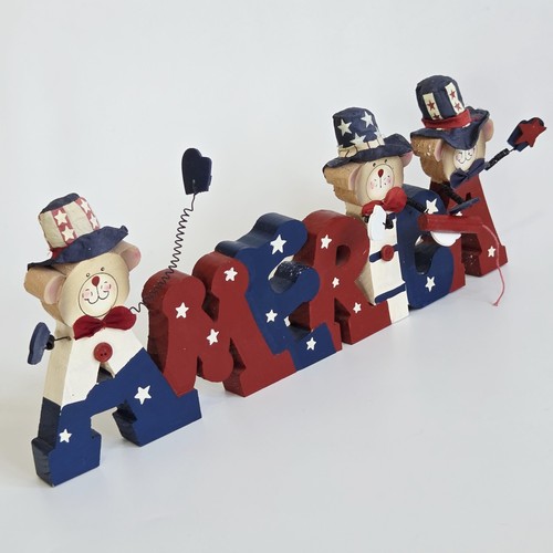 Wooden america letters sign - wooden, 3d