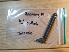 Vintage Stanley 71 Router Plane 1/4" Iron Old Woodworking Hand Tools Cutter Tool