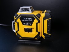 16 Line Laser Level 360 Self Levelling, 4 x 360 Laser Level - Carry Case - New