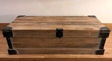 Vintage Wooden Chest Trunk Treasure Chest Large 82cm Wide