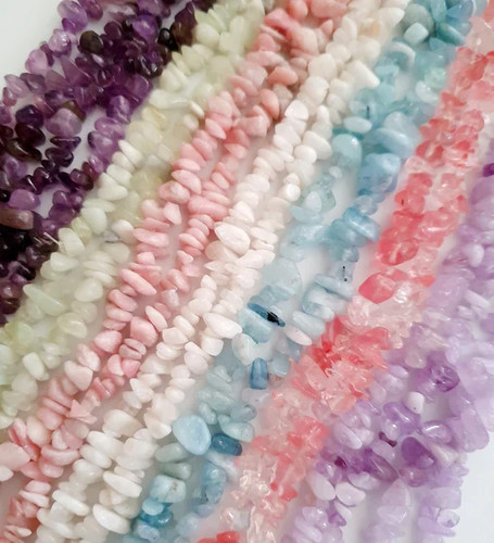 Gemstone chip beads 32 - beads, *