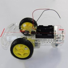 2 Wheel RC Car Chassis w/