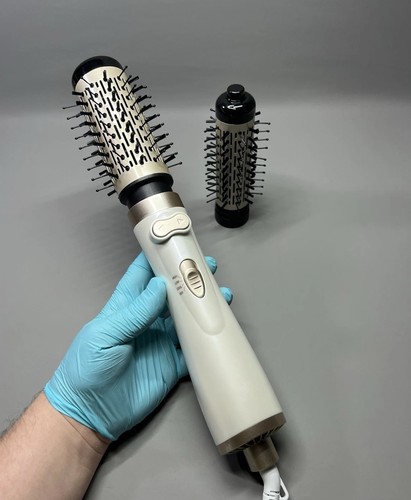 Rotating hair dryer - rotating, hot