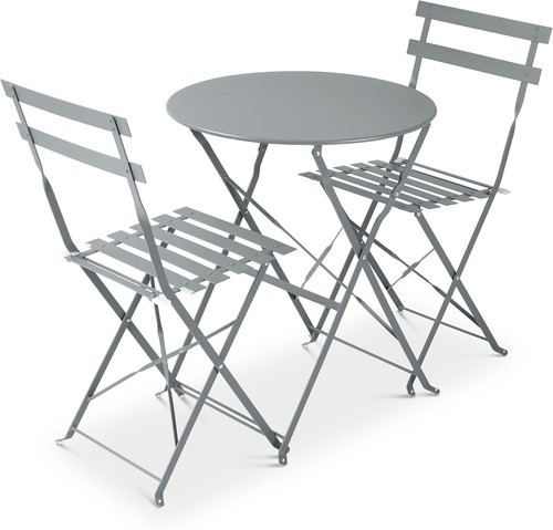 Grey folding bistro - grey, 3