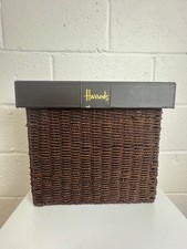 Harrods Brown Wicker Basket
