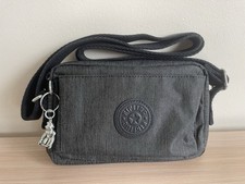 Kipling Abanu M Medium Crossbody Shoulder Handbag In Black Peppery New
