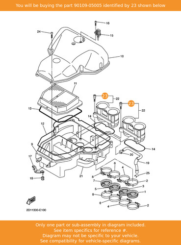 Yamaha bolt 90109 05005 oem - 90109-05005,