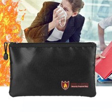 Fireproof Waterproof Document Bag  Secret File Protect Pouch Cash Money Safe Box